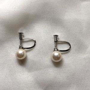 Faux Pearl, No Piercing, Earrings